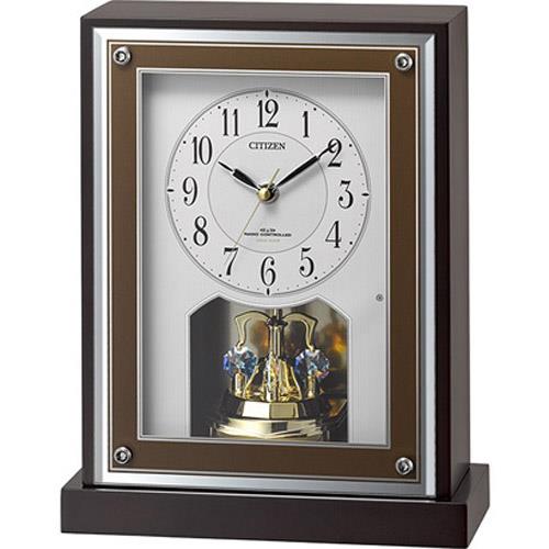 シチズン(CITIZEN) 8RY413-006(茶色半艶仕上) 8RY413-006 電波置時計