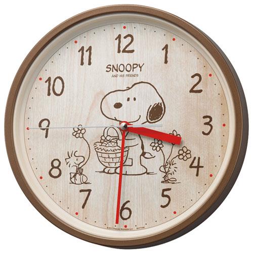 RHYTHM(リズム) 8MGA40-M06 スヌーピーM40 クオーツ掛時計