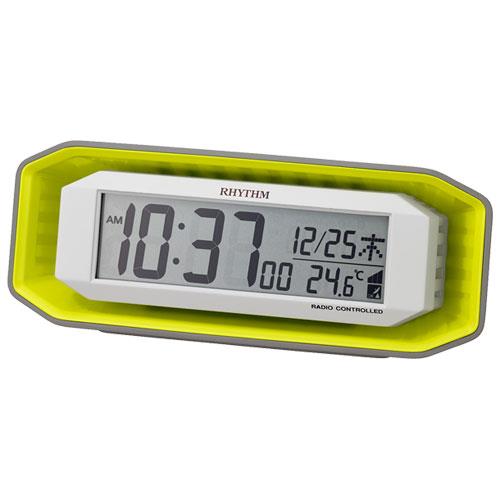RHYTHM(リズム) 8RZ220SR05(緑) 電波目覚まし時計