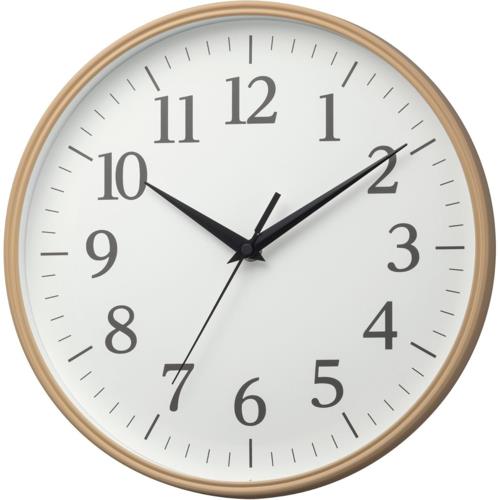 RHYTHM(リズム) 8MGA42ND06 ブラウン クオーツ掛け時計 連続秒針 見やすいフォント