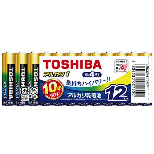 東芝(TOSHIBA) LR03AN12MP アルカリ1 アルカリ乾電池 単4形 12本入り