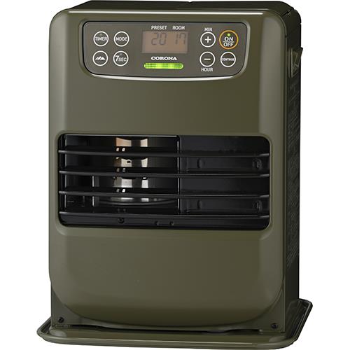 コロナ(CORONA) FH-CP25Y-G ｵﾘｰﾌﾞｸﾞﾘｰﾝ ポータブル電源対応石油ファンヒーター CP 木造7畳/鉄筋9畳