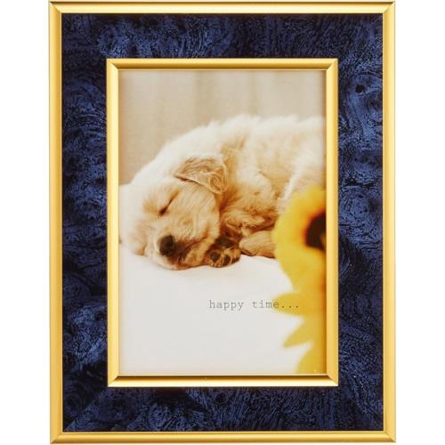 キング King デザインフレーム L ブルー 窓寸：80×118mm