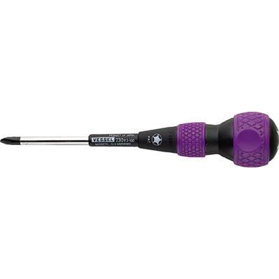 ベッセル(VESSEL) 230-2-100 ボールグリップ貫通ドライバー 230 ＋2×100