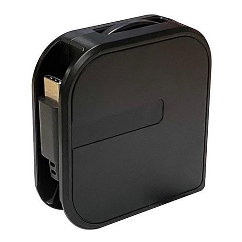 カシムラ(Kashimura) AJ-633-BK ブラック USB充電&同期ケーブル 片引きリール 80cm A-C