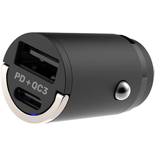 カシムラ(Kashimura) DC-037 DC12V/24V車兼用 USB電源 変換 2ポート QC3 自動判定 コンパクト