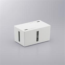 バッファロー(BUFFALO) BSTB01SWH(ホワイト) ケーブルボックス 電源タップ&ケーブル収容 S