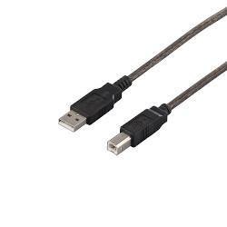 バッファロー(BUFFALO) BSUAB210BS ブラックスケルトン USB2.0ケーブル A to B 1m