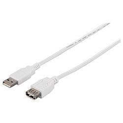 バッファロー(BUFFALO) BSUAA230WH(ホワイト) USB2.0延長ケーブル A to A 3m