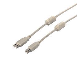 バッファロー(BUFFALO) BSUABFC210IV アイボリー USB2.0ケーブル A to B フェライトコア付 1m