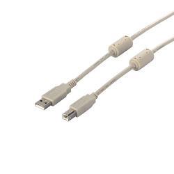 バッファロー(BUFFALO) BSUABFC230IV アイボリー USB2.0ケーブル A to B フェライトコア付 3m