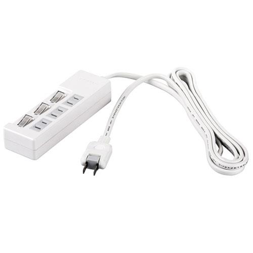 バッファロー(BUFFALO) 2ピン式電源タップ 3個口(上挿し) 5m BSTAPSW2350WH(ホワイト)