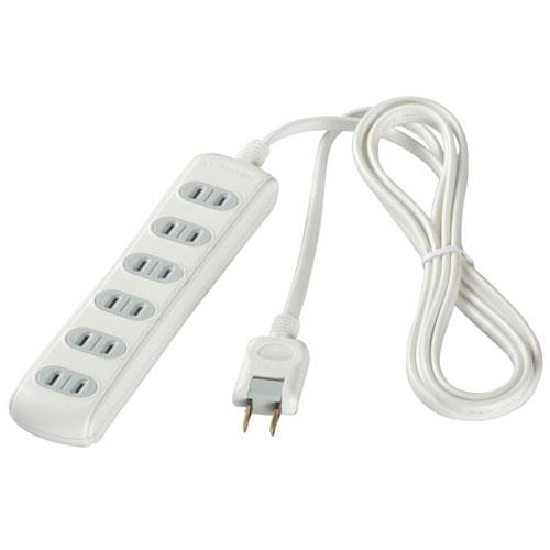 バッファロー(BUFFALO) 2ピン式電源タップ 6個口 3m BSTAPSH2630WH ホワイト