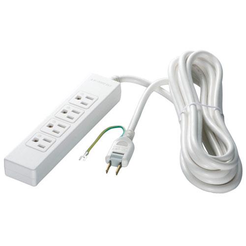バッファロー(BUFFALO) 3ピン式電源タップ 4個口 2m BSTAPMG3420WH ホワイト