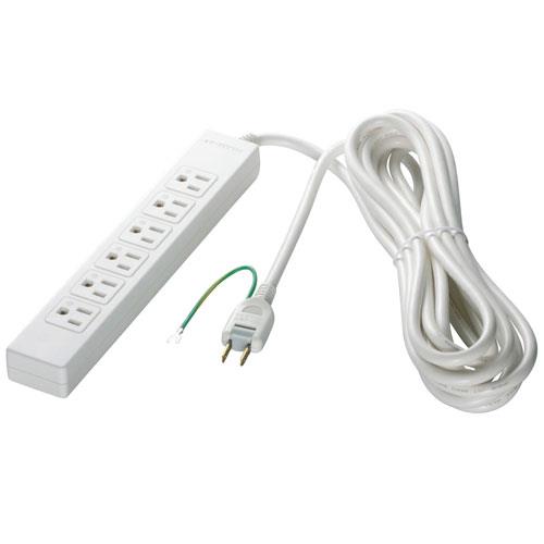 バッファロー(BUFFALO) 3ピン式電源タップ 6個口 2m BSTAPMG3620WH ホワイト