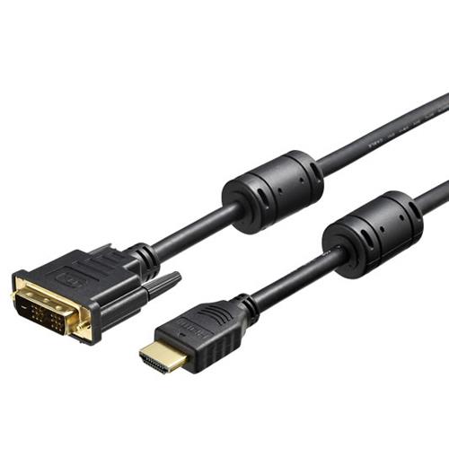 バッファロー(BUFFALO) BSHDDV50BK ブラック HDMI:DVI変換ケーブル コア付 5m