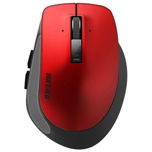 バッファロー(BUFFALO) Premium Fit Sｻｲｽﾞ BSMBB500SRD ﾚｯﾄﾞ ワイヤレスBlueLEDマウス Bluetooth接続 5ﾎﾞﾀﾝ