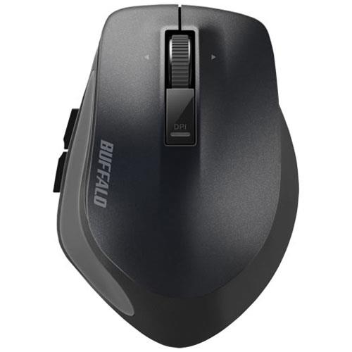 バッファロー(BUFFALO) Premium Fit Mｻｲｽﾞ BSMBB500MBK ﾌﾞﾗｯｸ ワイヤレスBlueLEDマウス Bluetooth接続 5ﾎﾞﾀﾝ