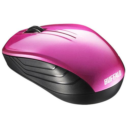 バッファロー(BUFFALO) BSMBW107PK ピンク ワイヤレスBlueLEDマウス 無線 2.4GHz 接続 3ボタン