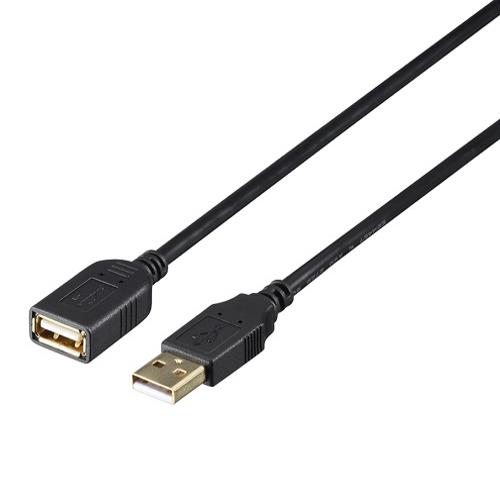 バッファロー(BUFFALO) BSUAAFR220BK(ブラック) BSUAAFR USB2.0延長ケーブル カーボン素子ねり込みタイプ 2m