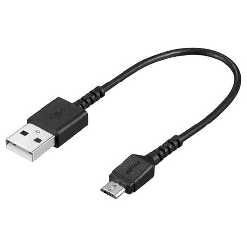 バッファロー(BUFFALO) BSMPCMB101BK ブラック BSMPCMB1 USB2.0ケーブル Type-A to microB 0.1m