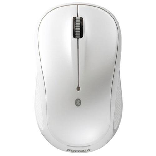 バッファロー(BUFFALO) BSMBB100WH ホワイト Bluetooth BlueLED光学式マウス 3ボタン