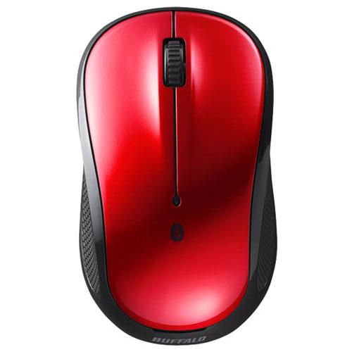 バッファロー(BUFFALO) BSMBB100RD レッド Bluetooth BlueLED光学式マウス 3ボタン
