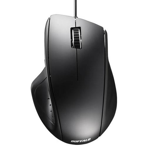 バッファロー(BUFFALO) BSMLU300BK ブラック USB 有線レーザー式マウス 5ボタン