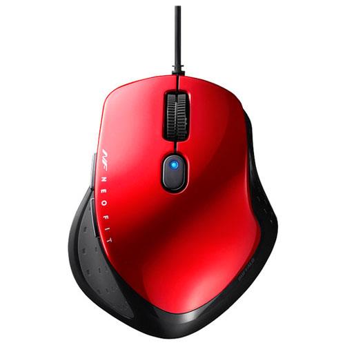 バッファロー(BUFFALO) BSMBU510SRD(レッド) USB BlueLED光学式マウス 5ボタン