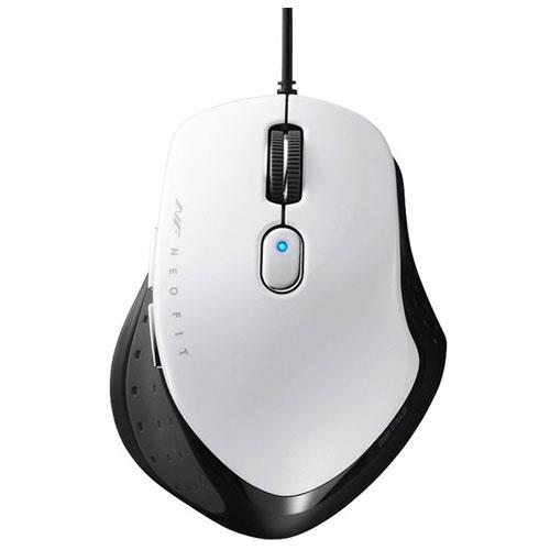 バッファロー(BUFFALO) BSMBU510MWH ホワイト USB BlueLED光学式マウス 5ボタン