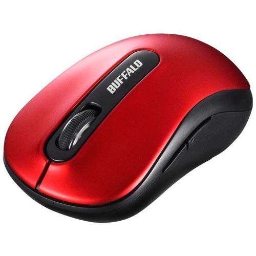 バッファロー(BUFFALO) BSMBW310RD(レッド) ワイヤレス BlueLED光学式マウス 5ボタン