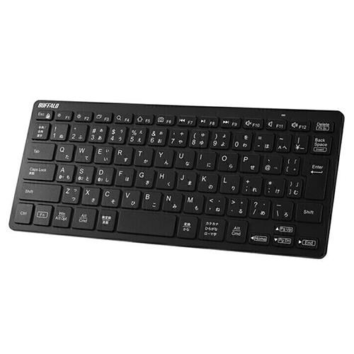 バッファロー(BUFFALO) BSKBB340BK ブラック ワイヤレスキーボード 日本語配列 JIS準拠 82キー