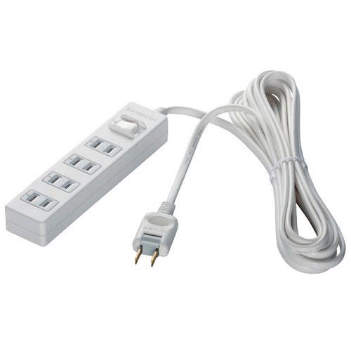 バッファロー(BUFFALO) BSTAPPS2430WH(ホワイト) 電源タップ 4個口(上挿し) 3m