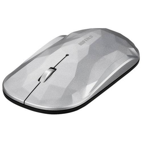バッファロー(BUFFALO) BSMBB330GSV(ジオメトリー/シルバー) Bluetooth BlueLED光学式マウス 3ボタン
