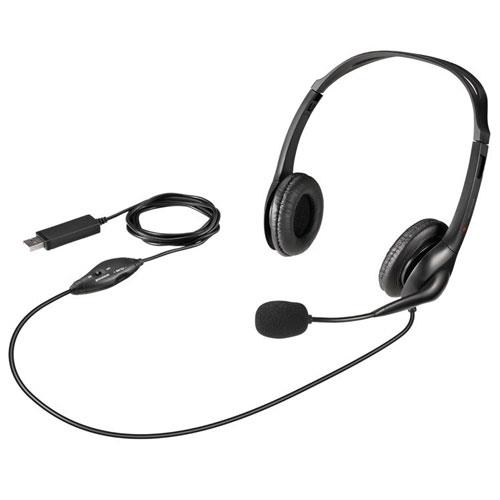 バッファロー(BUFFALO) BSHSHUS310BK ブラック ヘッドセット