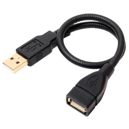 ミヨシ USB-EX23BK ブラック USB延長ケーブル 0.3m