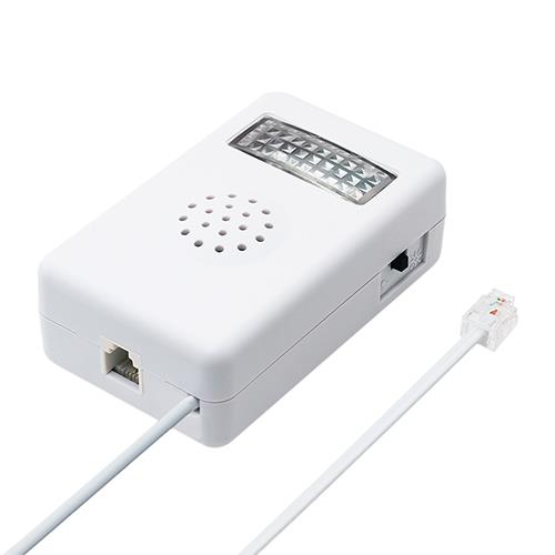 ミヨシ DSP-FL01 電話着信お知らせアダプタ フラッシュリンガー 壁掛けタイプ 6極/2芯 0.5m
