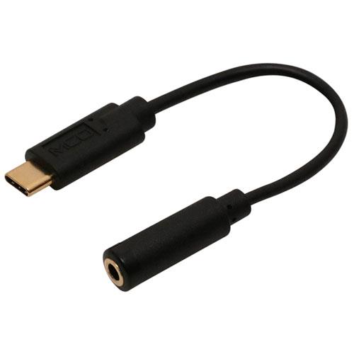 ミヨシ SAD-CE04/BK ブラック USB Type-C オーディオ変換ケーブル DAC内蔵タイプ 0.1m