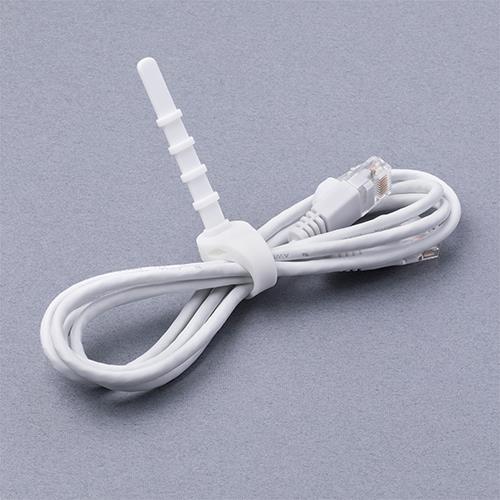 ミヨシ CW-SB107-WH(白) シリコンバンド 107mm 6本