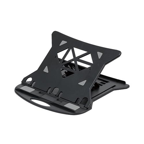 ミヨシ NS-04-BK ブラック ノートPC/タブレット対応 スタンド 360℃回転式 7段階角度調節