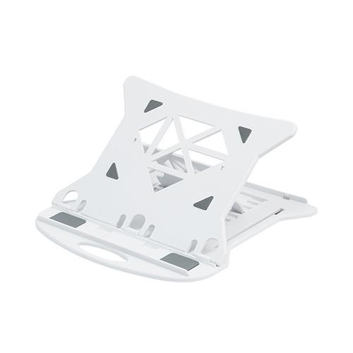 ミヨシ NS-04-WH(ホワイト) ノートPC/タブレット対応 スタンド 360℃回転式 7段階角度調節