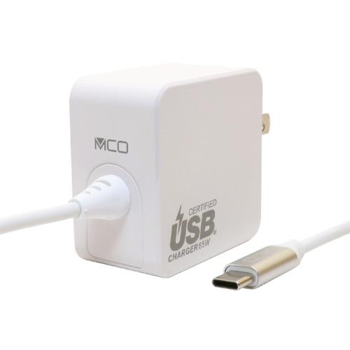 ミヨシ IPA-GC15AN-WH(ﾎﾜｲﾄ) USB PD対応 GaN USB-ACアダプタ ケーブル一体型 65W 1.5m