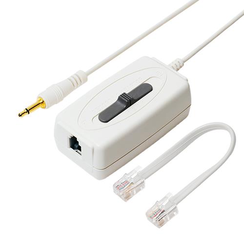 ミヨシ DSP-H44-WH 4極4芯対応 通話録音アダプタ