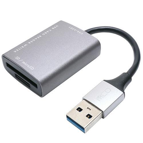 ミヨシ USR-ASD1-DS ダークシルバー SDカードリーダ･ライタ USB3.2Gen1対応 USB-A