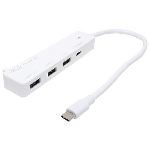 ミヨシ USH-CA32P/WH(ホワイト) USB PD充電対応 3.2 Gen1/USB2.0ハブ
