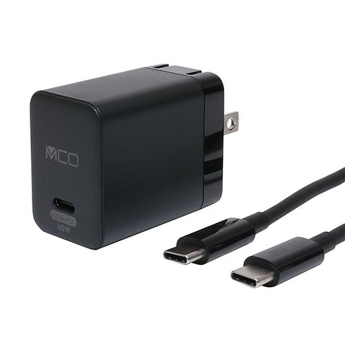 ミヨシ IPA-CS03/BK ブラック USB PD対応 GaN USB-ACアダプタ 65W Type-Cケーブル付