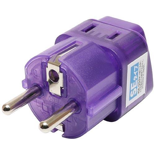 ミヨシ MBA-WSE SEタイプ 海外電源変換アダプタ Wコンセント