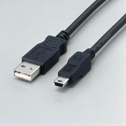 エレコム(ELECOM) USB-FSM503 ブラック USB2.0ケーブル フェライトコア内蔵 A-miniB 0.3m