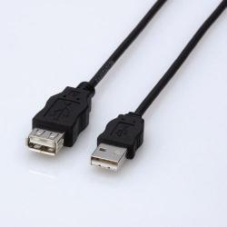エレコム(ELECOM) USB-ECOEA15(ブラック) USB2.0延長ケーブルA-A 1.5m