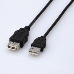 エレコム(ELECOM) USB-ECOEA30 ブラック USB2.0延長ケーブルA-A 3m